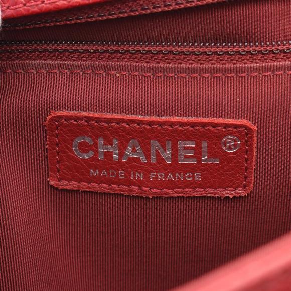 CHANEL Boy Chanel Large Chevron Shoulder Bag Caviar Skin (Grained Calf) Women... - Picture 5 of 11